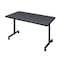 Kobe Rectangle Training Table, 42" W, 29" H, Laminate Top, Gray MKTRCC4230GY - alternate 1